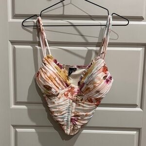 Windsor Multicolor Floral Crop Top